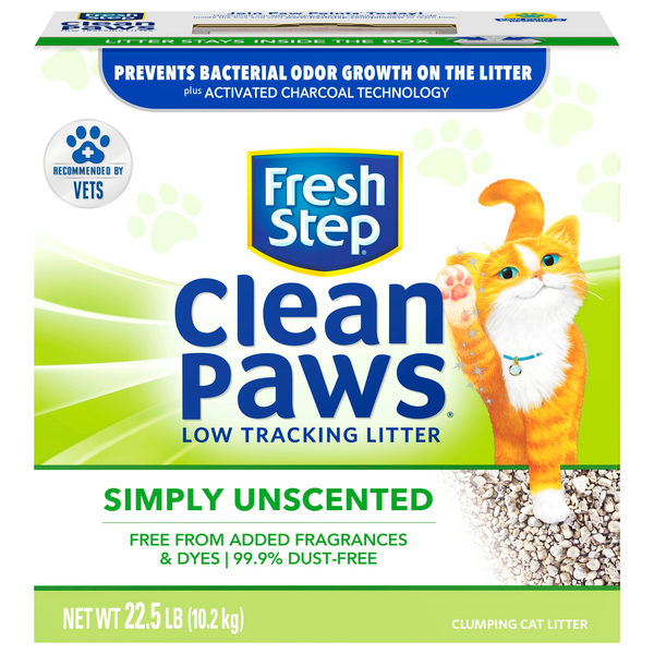 Save on Fresh Step Clean Paws Cat Litter Clumping Simply Unscented