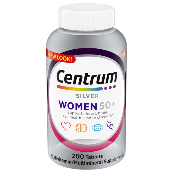 Centrum Silver Women 50+ Multivitamin Multimineral Supplement Tablets