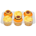 Food Lion Bakery Fall Yellow Cupcakes w/Traditional Vanilla Icing - 6 ct