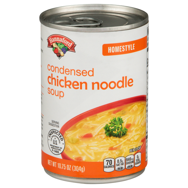 Hannaford Condensed Homestyle Chicken Noodle Soup