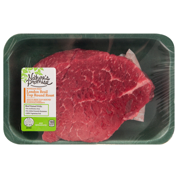 Save on Nature's Promise Boneless Angus Beef Top Round London Broil