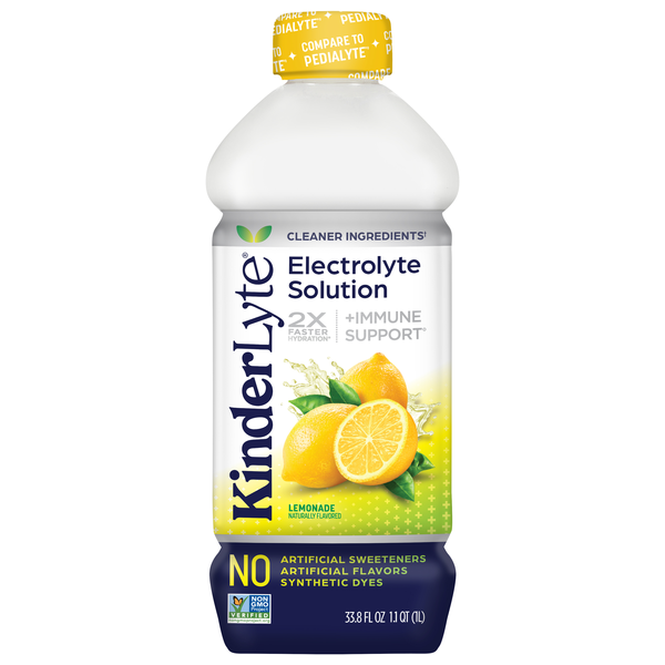 Kinderlyte Natural Lemonade Oral Electrolyte Solution