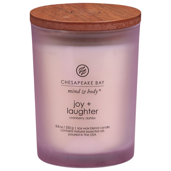 Chesapeake Bay Mind & Body Joy + Laughter Cranberry Dahlia Candle