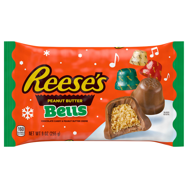Reese's Milk Chocolate Peanut Butter Cup Bells Christmas Candy