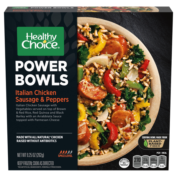 Healthy Choice Power Bowls Italian Chicken Sausage & Peppers Frozen Meal