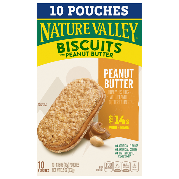 Nature Valley Peanut Butter Biscuits - 10 ct