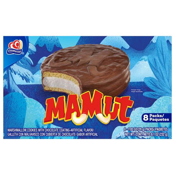 Gamesa Mamut Marshmallow Cookies with Chocolate Coating