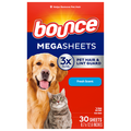 Bounce Fresh Scent Pet Hair & Lint Guard Mega Dryer Sheets