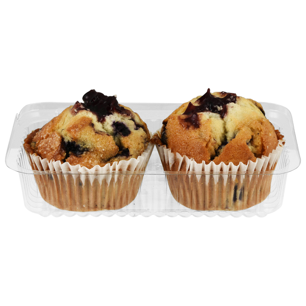 Hannaford Double Blueberry Filled Muffins - 2 ct