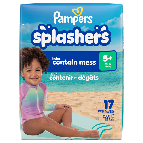 Pampers Splashers Large Swim Pants 31+ lb