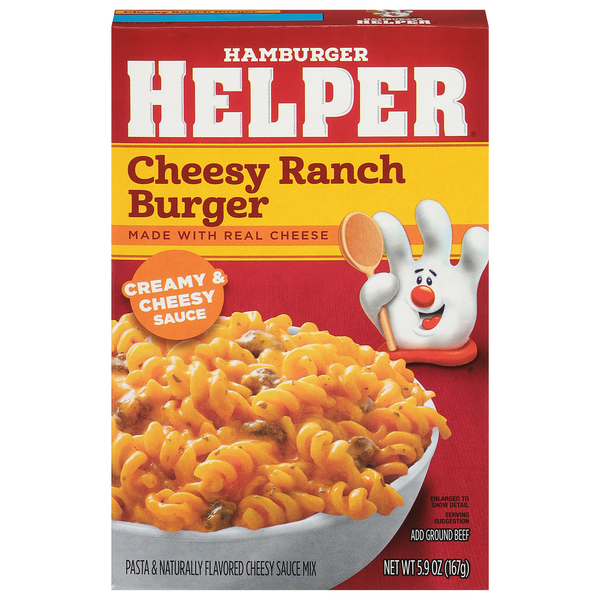 Hamburger Helper Cheesy Ranch Burger