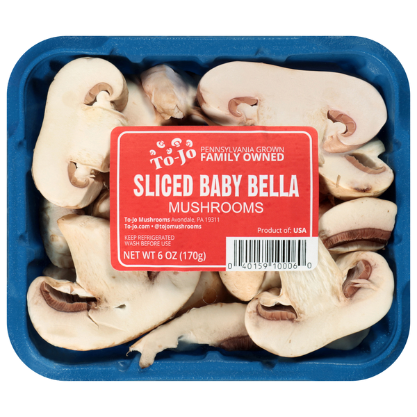 To-Jo Sliced Baby Bella Mushrooms