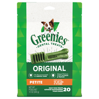 GREENIES Original Petite Adult Dental Dog Treats - 20 ct