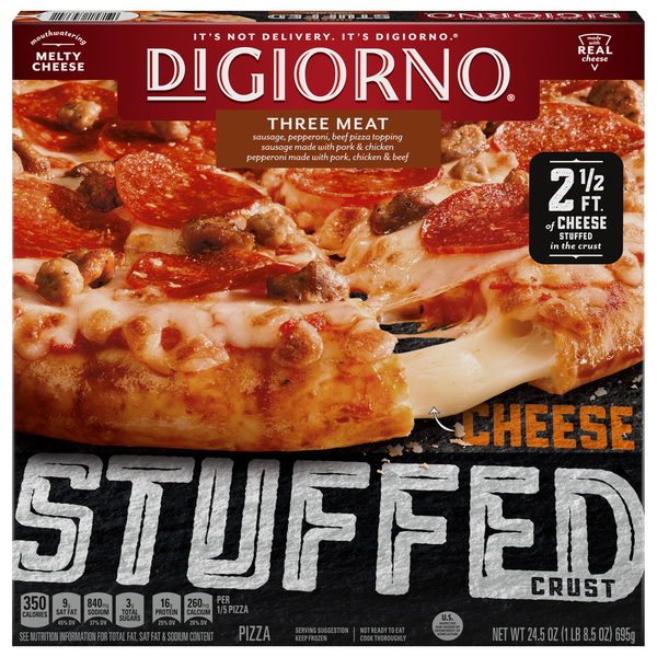 Save on DiGiorno Cheese Stuffed Crust Pizza Three Meat Order Online
