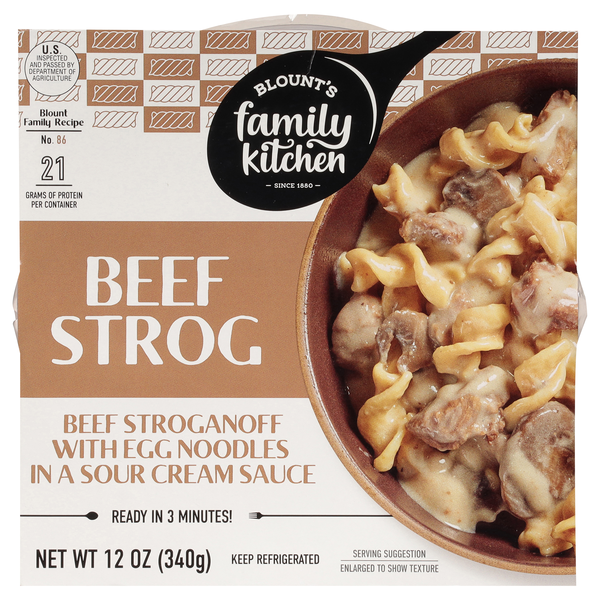 Blount's Family Kitchen Beef Strog Meal Bowl