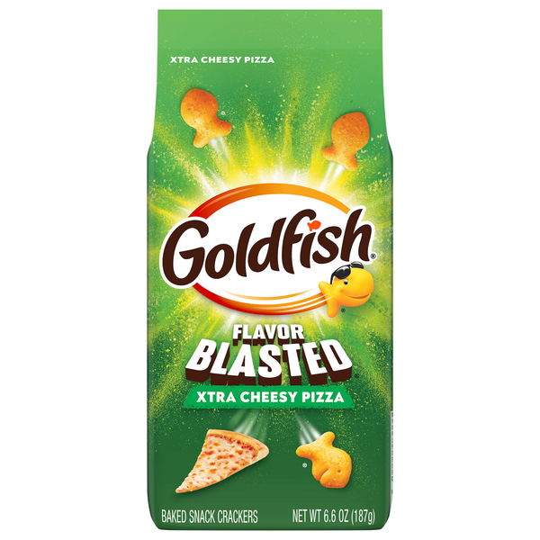 Pepperidge Farm Goldfish Flavor Blasted Extra Cheesy Pizza Cheese Crackers