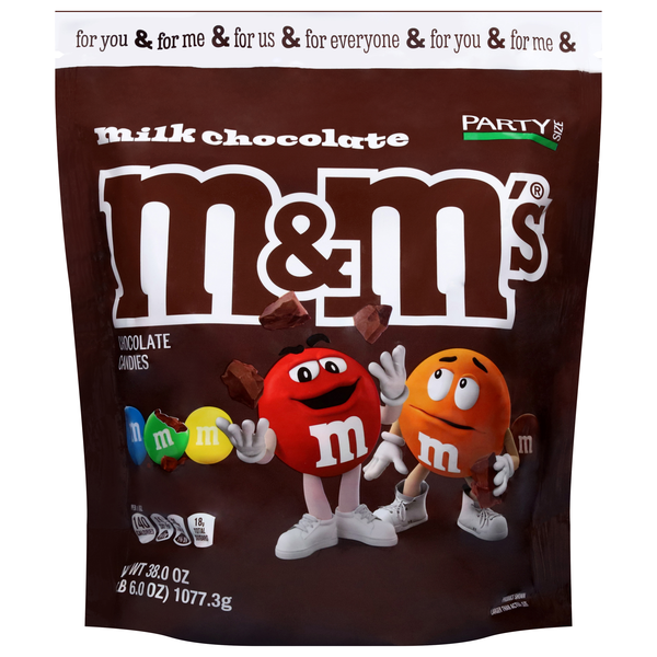 M&M's Milk Chocolate Candy Party Size