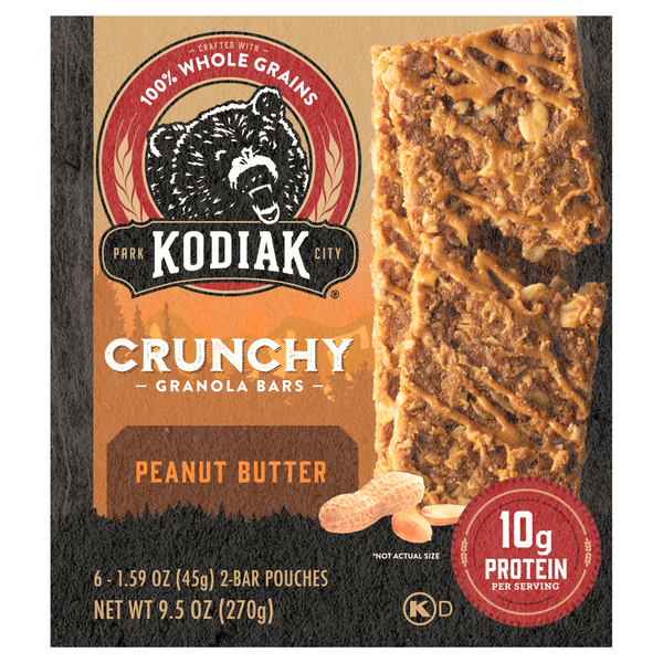 Save on Kodiak Peanut Butter Crunchy Granola Bars 6 ct Order Online