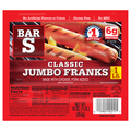 Bar-S Classic Jumbo Chicken & Pork Franks - 8 ct