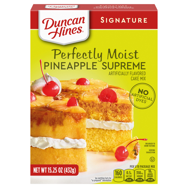 Duncan Hines Signature Perfectly Moist Pineapple Supreme Cake Mix