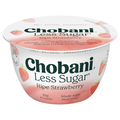 Chobani Less Sugar Low Fat Ripe Strawberry Greek Yogurt Cup