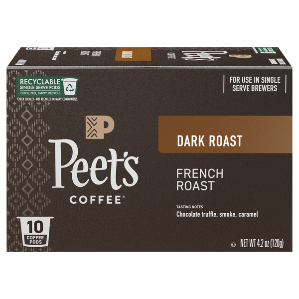 Peet's French Roast Dark Roast Coffee K-Cup Pods