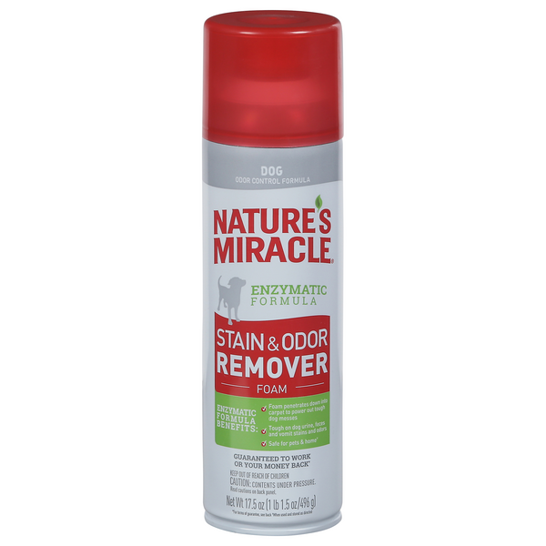Nature's Miracle Enzymatic Formula Dog Stain & Odor Remover Foam