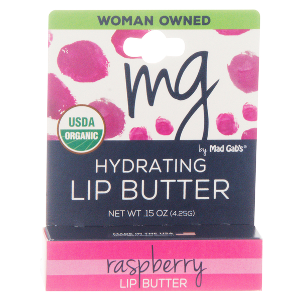 Mad Gab's Organic Raspberry Hydrating Lip Butter