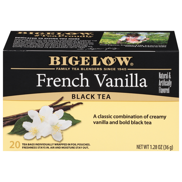 thumbnail image 2 of Bigelow French Vanilla Black Tea – 20 Tea Bags – Smooth & Cozy 2 of 5