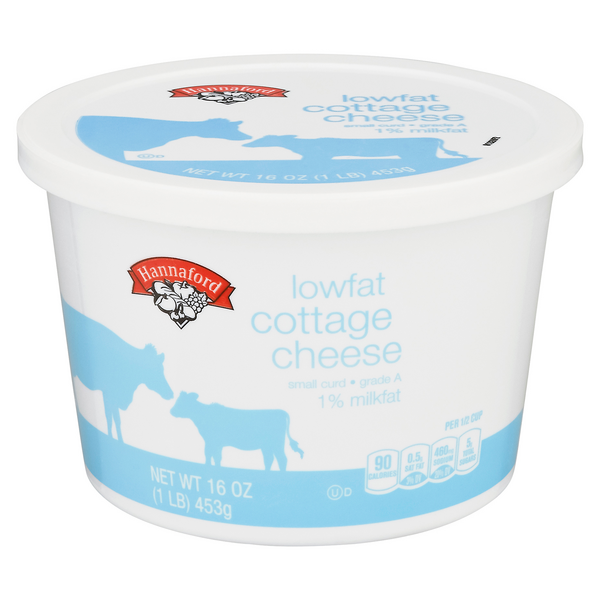 Hannaford 1% Low Fat Small Curd Cottage Cheese