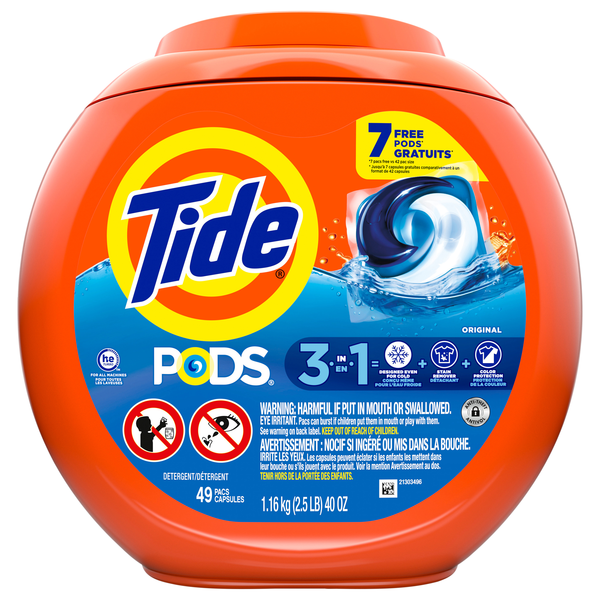 Tide Pods 3-in-1 Original Laundry Detergent Pacs
