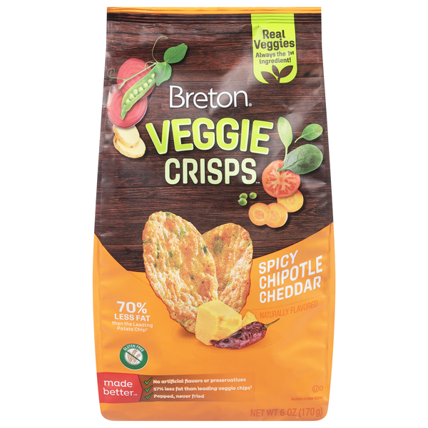 Breton Spicy Chipotle Cheddar Veggie Crisps
