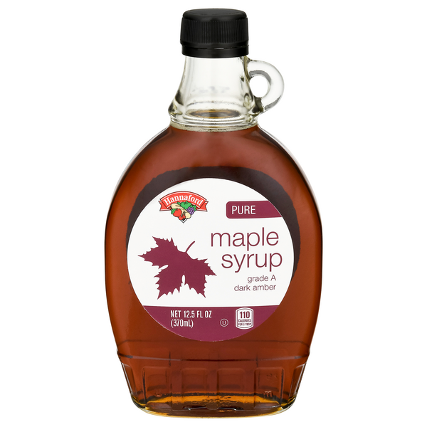Hannaford Dark Amber Color Pure Maple Syrup