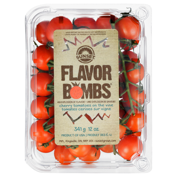 Sunset Flavor Bombs Cherry Tomatoes On The Vine