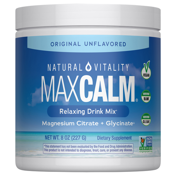 Natural Vitality Calm Unflavored Magnesium Supplement Drink Mix
