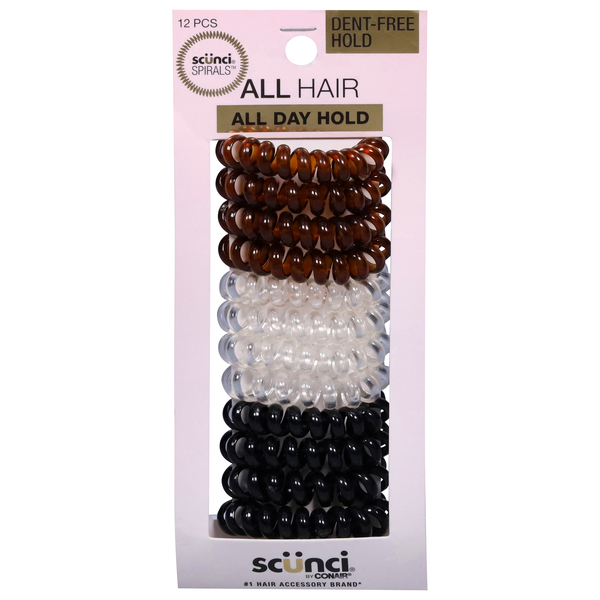 Scunci Spirals Wristie + Hair Tie Dent-Free Hold