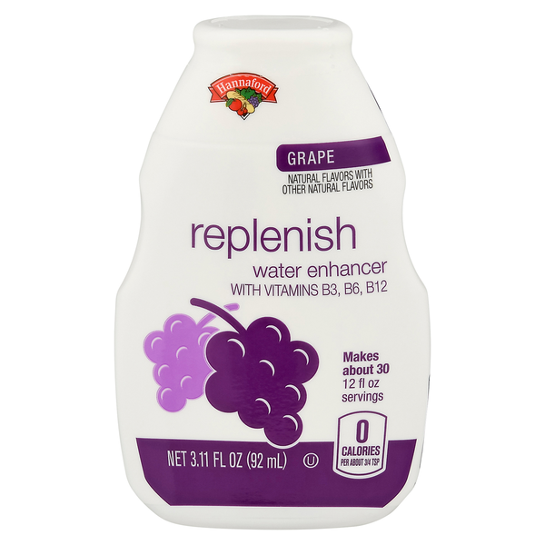 Hannaford Replenish Water Enhancer Grape