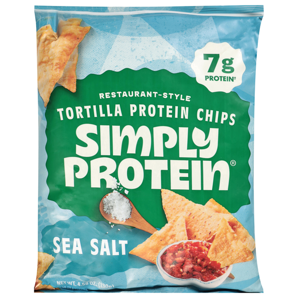 Simply Protein Sea Salt Restaurant-Style Protein Tortilla Chips
