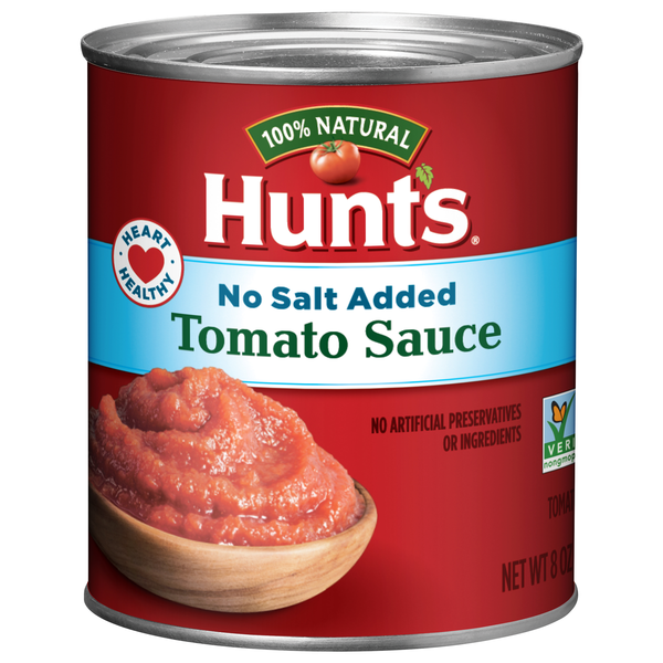 Hunt's 100% Natural No Salt Added Tomato Sauce