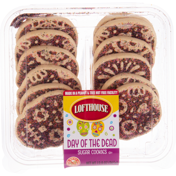 Lofthouse Day of the Dead Sugar Cookies - 12 ct