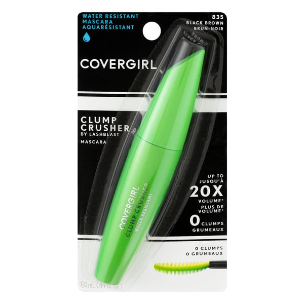 CoverGirl Clump Crusher Water Resistant Mascara Black Brown 835