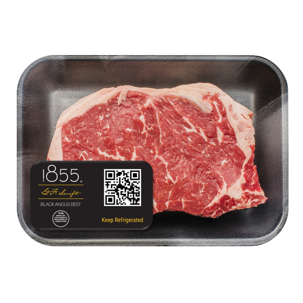 1855 Black Angus Boneless Beef New York Strip Steak Fresh