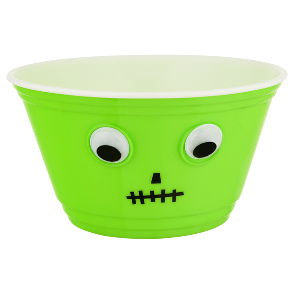 Smart Living Halloween Googly Eye Bowl Green