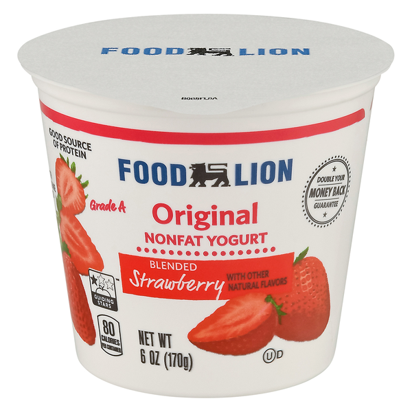 Save on Food Lion Original Non Fat Strawberry Yogurt Order Online