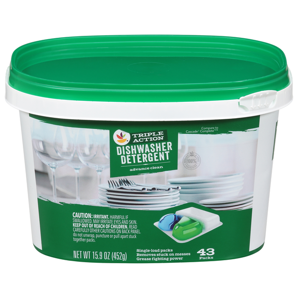 Our Brand Triple Action Advance Clean Dishwasher Detergent Packs- 43 ct