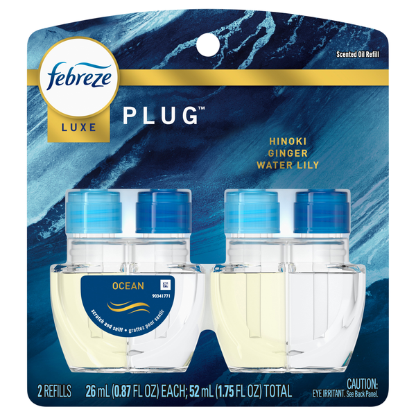 Febreze PLUG Ocean Scented Oil Refills - 2 ct
