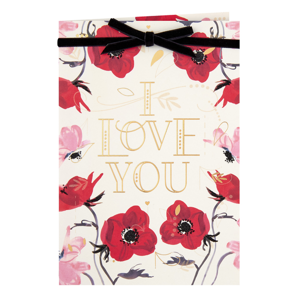 Hallmark Valentine's Day Card for Significant Other (I Love You Flowers)