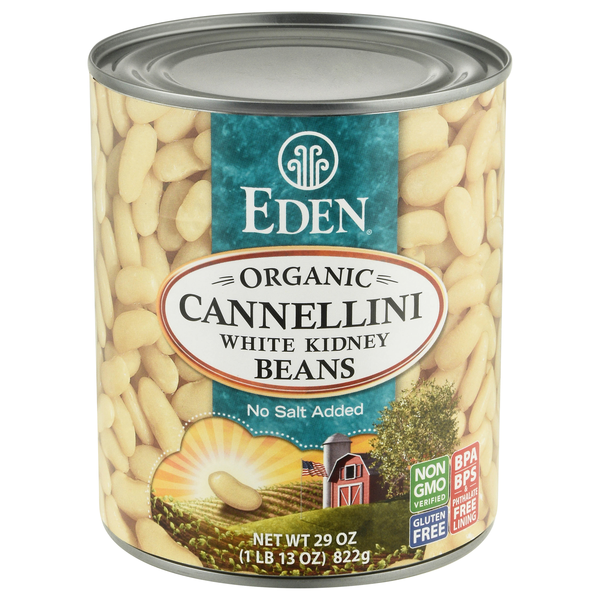 Eden Organic No Salt Added Cannellini White Kidney Beans
