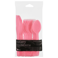 Creative Converting Celebrations Plastic Assorted Cutlery Candy Pink