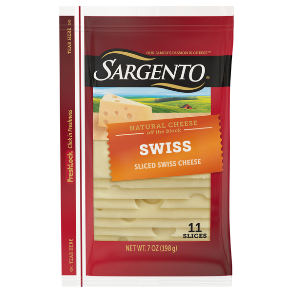 Sargento Natural Swiss Cheese Slices - 11 ct